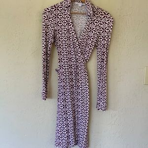 Diane Von Furstenberg Stretch Dress 0 S P
